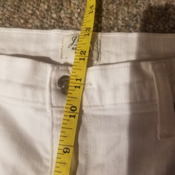 J. Crew Ashbury Flare  White Jeans Size 32P. NWOT - Picture 8 of 13